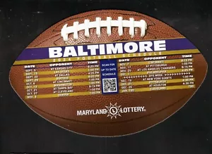 Lotería Baltimore Ravens 2024 calendario magnético Maryland - Imagen 1 de 1
