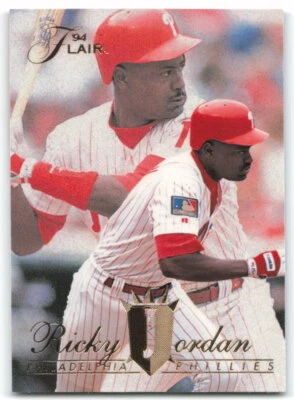 1994 Fleer Flair #414 Ricky Jordan Philadelphia Phillies 2AC - Image 1 of 2