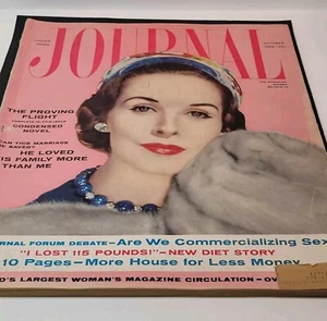 Vtg Ladies Home Journal Oct. 1956 Fiction 50s Fashions Full Color Ads Homecare - Picture 1 of 24