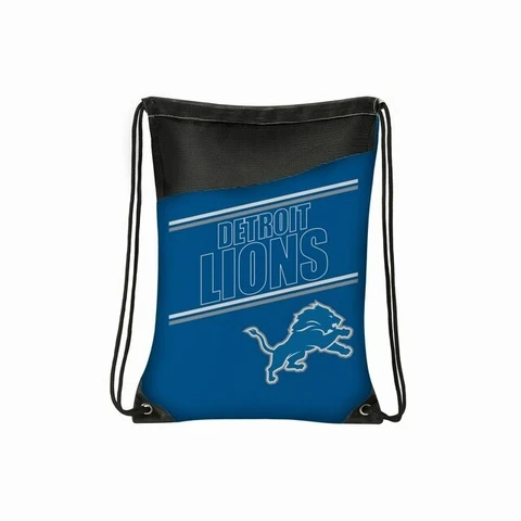 NFL Detroit Lions Incline Drawstring Lightweight Backpack Backsack Cover