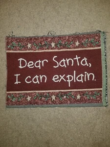 Dear Santa Holiday Tapestry Fabric Panel - Picture 1 of 1
