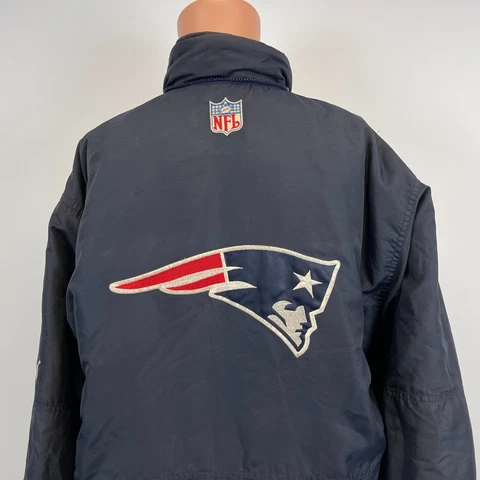 Puma  New England Patriots Embroidered Parka Jacket Vtg 90s NFL Football M Cover