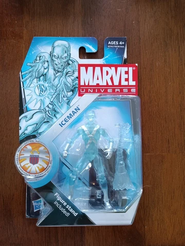 Marvel Universe 2011 Iceman 3.75" Action Figure. Series 3 #023 New Never Opened Cover