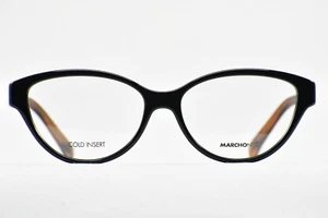 Marchon NYC Little Italy Palermo 001 Black/Havana New Authentic 53 - Picture 1 of 6