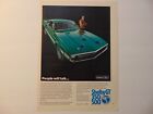 1969 FORD SHELBY GT 350/500 vintage art print ad