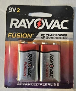 Baterías RAYOVAC Fusion 9V, BATERÍAS ALCALINAS AVANZADAS 9V-2/PACK - Imagen 1 de 1