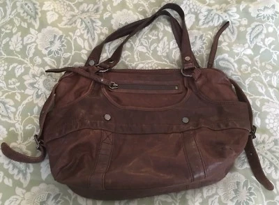 MARC NEW YORK by Andrew Marc Brown Leather Handbag Hobo Purse-NICE - Image 1 of 4