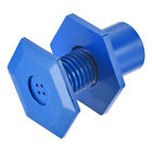 Pvc Pipe End Cap Fitting 15Mm Male Thread Hex Cap For Water Tank Drain, Blue