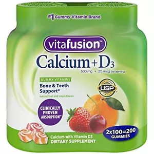 Vitafusion Calcium + D3 Gummis (200 Stück) - Bild 1 von 2