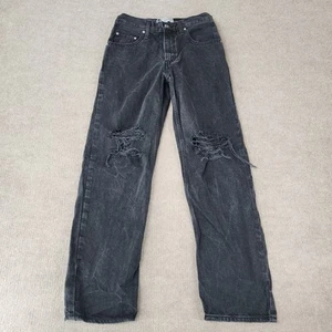 Pantalones de mezclilla holgados para mujer Levi’s SilverTab ’94 28x31 negro lavado ácido desgastados - Imagen 1 de 6