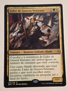 Veteran Warleader●Battle for Zendikar●MTG●2015●PORTUGUESE●RARE●LP●C501 - Picture 1 of 2