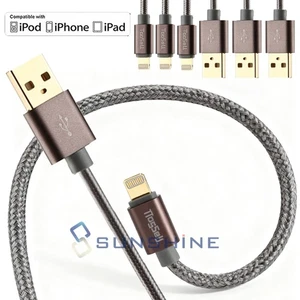 For iPhone 14 13 12 11 Pro Max XR 8 7 6 Fast Charging Cord USB Charger Cable 3FT - Picture 1 of 20