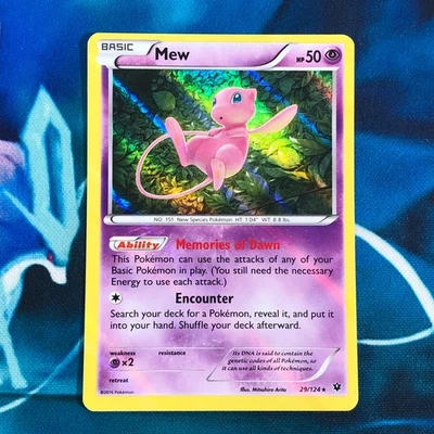 Mew - 29/124 - Holo BLEED Fates Collide - Pokemon Card - NM - Image 1 of 4