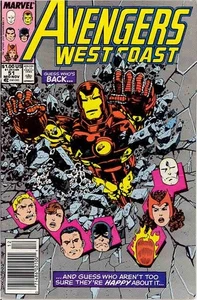 Avengers West Coast ( 1985 Series #51 ) Newsstand Edition I Sing of Arms and - Picture 1 of 1