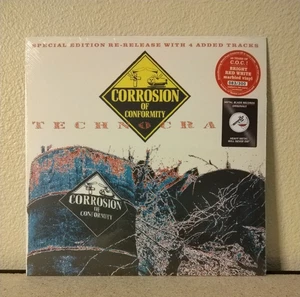 CORROSION OF CONFORMITY Technocracy LP RED WHITE VINYL thrash DRI SEPTIC DEATH - Picture 1 of 2