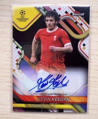 2024-25 Topps Finest UEFA Kevin Keegan Auto Black  /10 - Image 1 of 2