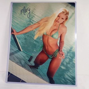 Mary Riley Bench Warmers Miss Hawaiian Tropic Circuit Girls signiert 8 x 10 Foto B - Bild 1 von 2