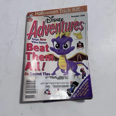 Disney Adventures Magazine  November 1999 Playstation's Spyro The Dragon Pokémon - Image 1 of 4