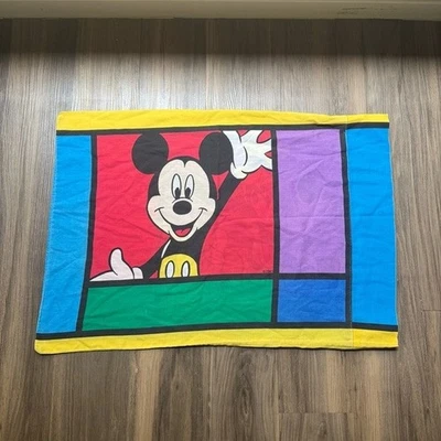 Vintage Disney Mickey Mouse Goofy Standard Pillow Case Made in USA - Image 1 of 4