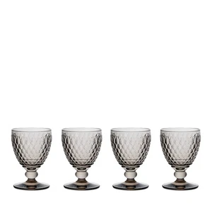 Villeroy & Boch Boston Coloured Wasserglas Smoke Kristallglas 14 oz Set of 4 - Picture 1 of 4
