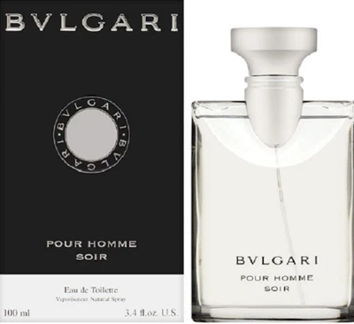 Bvlgari Pour Homme Soir 3,4 oz/100 ml Eau De Toilette EDT Spray Para Hombres Nuevo EE. UU. Foto 1 de 4
