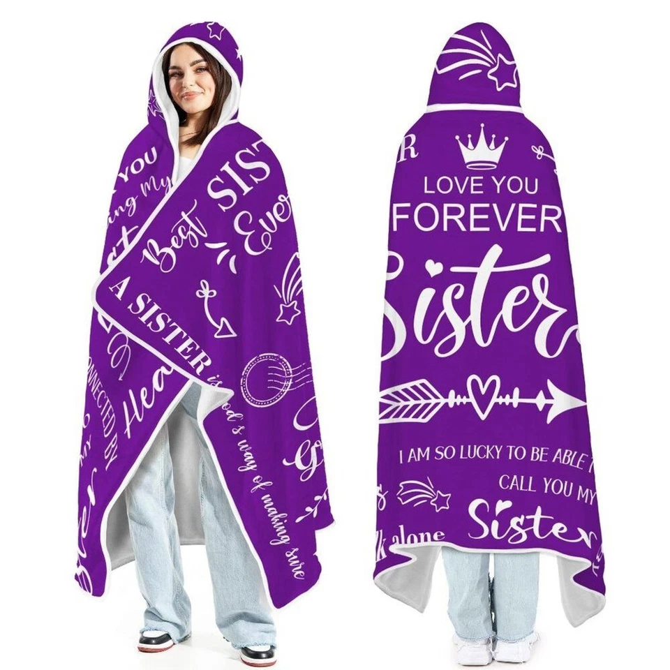 I'mSister Regalo de Cumpleaños para Mujer, Manta Usable de Franela Suave, Mejor de todos los tiempos... Foto 1 de 1