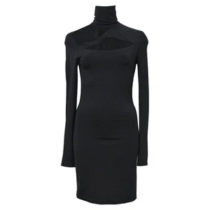 Mini Vestido Pierre Balmain Recortado Viscosa Mujer Negro Talla 34 - Imagen 1 de 4