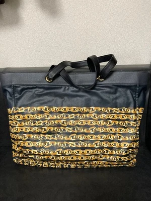 Bolso de Mano Loewe Negro Lona Cuero Refuerzo Excelente Estado Foto 1 de 4