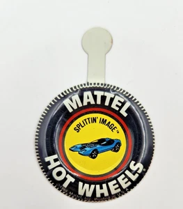 1968 Hot Wheels Redline Splittin Image Button Tab - Picture 1 of 2
