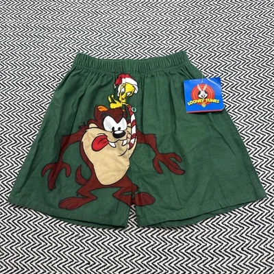 Nuevo con etiquetas Vintage 2002 Looney Tunes ADULTO PEQUEÑO Navidad Boxers Piolín Taz Travieso Bonito Foto 1 de 4