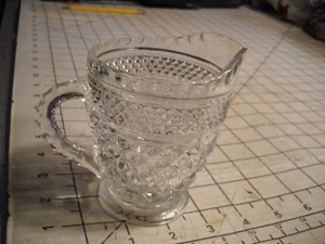 Vintage Anchor Hocking Clear Glass Wexford Small Pitcher 4” - Picture 1 of 4