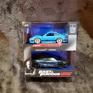Jada Toys Fast and Furious Legacy Series Set Porsche 911 R5/McLaren 720S - Picture 1 of 8