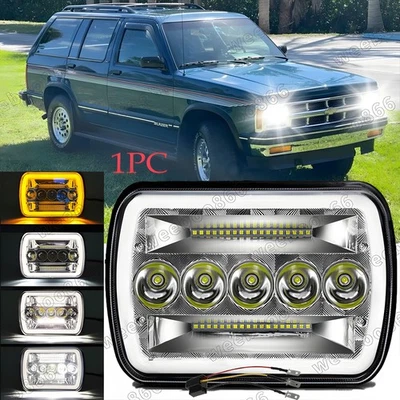 Faro LED 7x6" 5x7 cuadrado con DRL alto/bajo para Chevrolet S10 Blazer 1983-1994 Foto 1 de 4