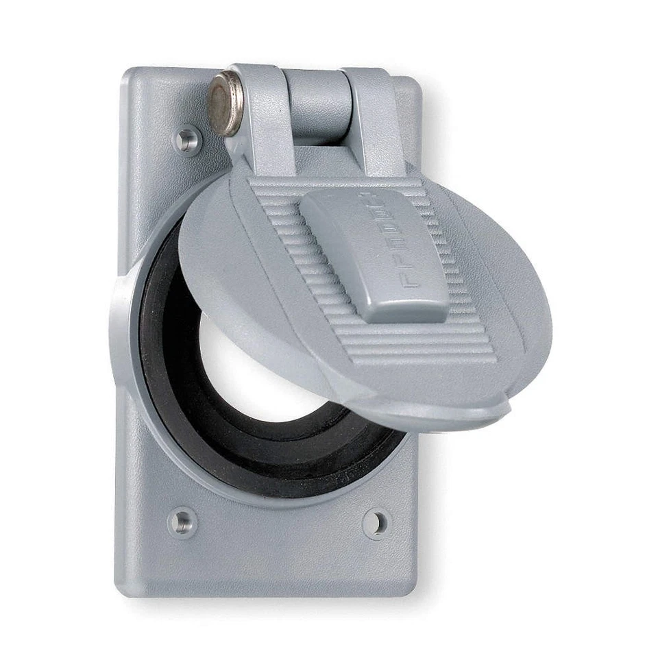 DISPOSITIVO DE CABLEADO HUBBELL-KELLEMS HBL7423WO Cubierta resistente a la intemperie, termoplástico, gris 6C Foto 1 de 1