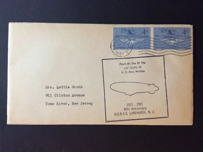 BroadviewStamps USA Zeppelin cover.  Flown on the last year of operation. - Image 1 of 2
