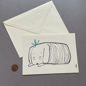 Tarjeta de felicitación de colección sello Inklings amor San Valentín te extraño perro cachorro dibujos animados - Imagen 1 de 3