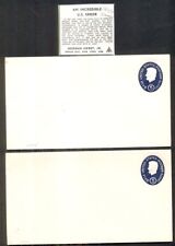 US #U544c,d 5¢ dark blue, Dies 2&3 printed on albino impressions, Scott $270  