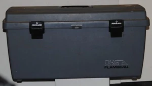 FLAMBEAU TOOL BOX 23800 POWERLATCH 22 X 10 X 10 FILLED WITH HARDWARE ESTATE - Picture 1 of 14