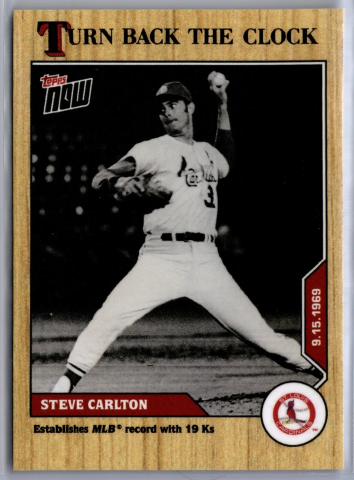 2020 Topps Now Turn Back the Clock #169 Steve Carlton St. Louis Cardinals - Image 1 of 2