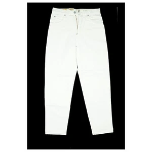 Edwin Newton Slim Mujer Vaqueros Zanahoria 80er 90er Legendär XS W26 L30 Blanco - Imagen 1 de 5