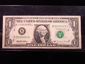 USA $1 1995 NEW YORK Block B-H Plate 6/8 WEB PRESS NOTE Experimental Money 4911# - Picture 1 of 2