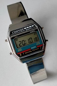 Convoy PF PAM352 Chrono Melody Alarm Vintage Original Digital Watch 1980s - Picture 1 of 12
