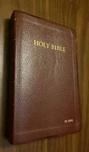 Holy Bible KJV Giant Print 1544BG References - Leather Red Letter - Imagen 1 de 10