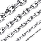  Edelstahl Kabel Gliedkette Halskette für Frauen Männer Schmuck Geschenk 3 mm Stärke...