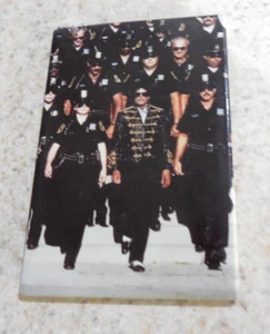 Vintage Michael Jackson w police Ata Boy Refrigerator Magnet 90s - Picture 1 of 3