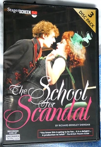 The SCHOOL FOR SCANDAL - 3 DVD Set, Greenwich Theatre, Richard Brinsley Sheridan - Picture 1 of 2