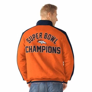 Chaqueta de forro polar conmemorativa clásica de los campeones del Super Bowl de los Denver Broncos 3 veces  - Imagen 1 de 2