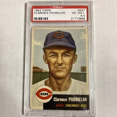 1953 Topps #237 Clarence Podbielan HIGH NUMBER PSA 4.5 P2 - Image 1 of 2