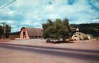 Italienische Schweizer Kolonie, CA, alte El Carmelo Kapelle & neue Kapelle, alte Postkarte b5667