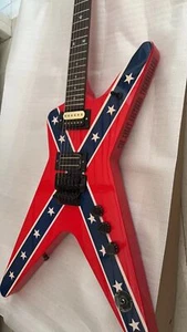 Quality Flag 6 Saiten E-Gitarre Mahagoni Korpus schwarze Hardware glänzende Oberfläche - Bild 1 von 4